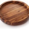 Wooden Lazy Susan Turntable for Cabinet - Kitchen Turntable Storage Food Bins Container for Pantry