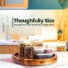 Wooden Lazy Susan Turntable for Cabinet - Kitchen Turntable Storage Food Bins Container for Pantry