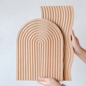 Decorative Wooden Cutting Boards Grooved Nordic Fashion Style Multifunctional Cheese Platter Charcuterie Food Serving Tray for Home Kitchen Shelf Decor Jewelry Making