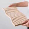Decorative Wooden Cutting Boards Grooved Nordic Fashion Style Multifunctional Cheese Platter Charcuterie Food Serving Tray for Home Kitchen Shelf Decor Jewelry Making