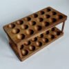 Egg Storage Organizer Countertop Holder, Wooden Egg Rack Basket Tray for Fresh Eggs, Kitchen Table Display36 Capacity.