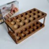 Egg Storage Organizer Countertop Holder, Wooden Egg Rack Basket Tray for Fresh Eggs, Kitchen Table Display36 Capacity.