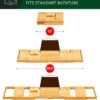 Foldable Bathtub Tray Caddy Bamboo Bathtub Tray Expandable