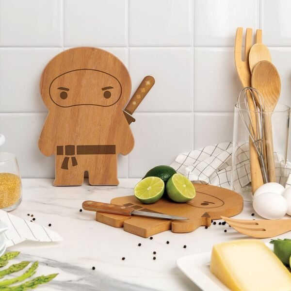 Ninja Board – Wooden Cutting Board and Knife Set
