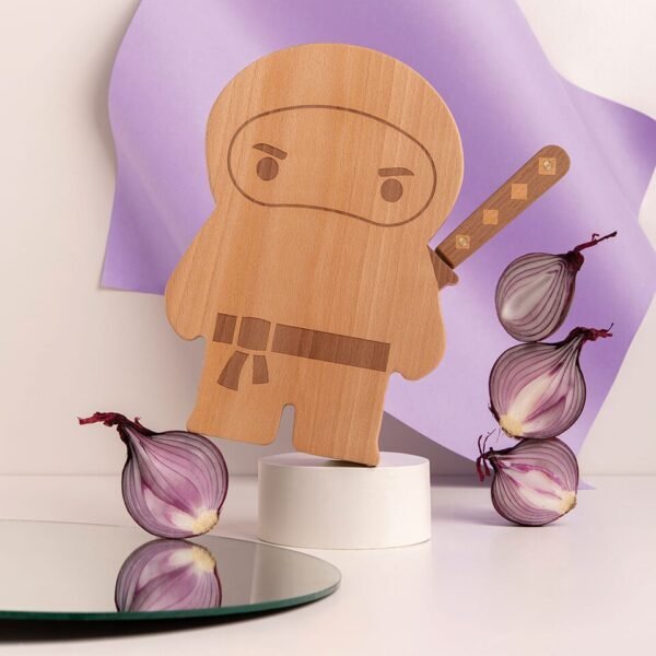 Ninja Board – Wooden Cutting Board and Knife Set