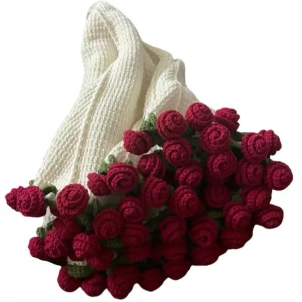 Rose Bouquet Blanket Handmade, tablecloth blanket, shawl