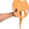Wine Table Folding Outdoor Mini Wooden Bottle Holder Snake Table Portable Wine Glass Holder Picnic Table for Champagne