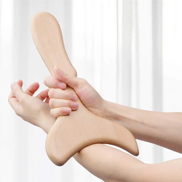 Wood Therapy Massage Tool Wooden Lymphatic Drainage Massager, Anti-Cellulite Body Sculpting Gua Sha Tools, Lymphatic Drainage Tool for Muscle Release