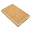Wooden Breakfast Table Bamboo Dinner Plate Breakfast Tray Food Tray Rectangular Wooden Stool 2 Pcs Can Be Used For Dining Snacks In The Kitchen