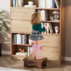 Wooden Step Stool, One Step Stool for Adults, Wooden Bedside Step Stool