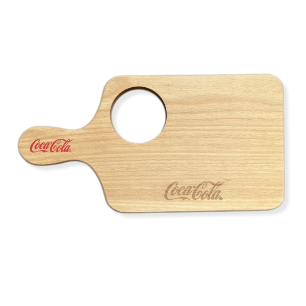 Coca Cola Beech Cutting Board Serving Board