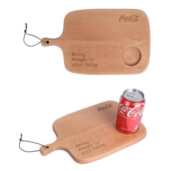 Coca Cola Beech Cutting Board Serving Board
