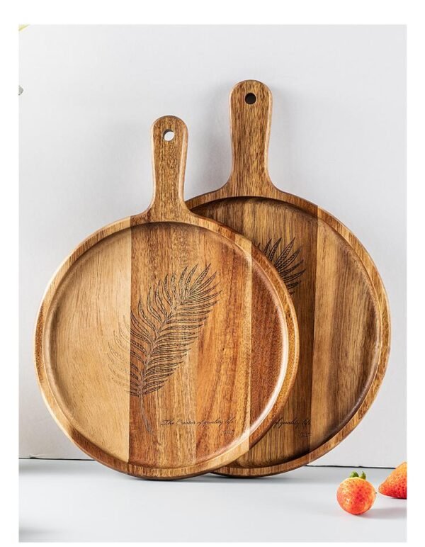 Acacia Wooden Round charcuterie board and Serving tray