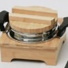 편리한 돌솥받침대 소댕 대나무 받침대 Stone Pot Rack Stone Bowl Tray Wooden Korean Bibimbap Earthenware Stone Bowl Casserole Holder Saucer Heat Insulation Cushion Pot Holder
