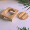편리한 돌솥받침대 소댕 대나무 받침대 Stone Pot Rack Stone Bowl Tray Wooden Korean Bibimbap Earthenware Stone Bowl Casserole Holder Saucer Heat Insulation Cushion Pot Holder