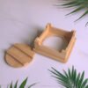 편리한 돌솥받침대 소댕 대나무 받침대 Stone Pot Rack Stone Bowl Tray Wooden Korean Bibimbap Earthenware Stone Bowl Casserole Holder Saucer Heat Insulation Cushion Pot Holder