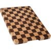 Eco-Friendly Checkerboard Acacia Cutting Board – Personalized Logo, Factory Wholesale Rectangular Checkered Wood Cutting Board with Juice Grooves and Handles for Kitchen (7)
