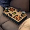 Factory Wholesale Custom Couch Bar for Sofa Armrest - Couch Caddy & Organizer for Storing Drinks, Snacks and Remote Control (1)