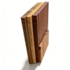 Wholesale Book-Shaped 3-Board Acacia Set with Stand – Eco-Wood, FDALFGB Approved, Custom Bulk Orders .