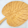 Bamboo Monstera Leaf Serving Board – Decorative Platter for Charcuterie & Snacks (4) This bamboo monstera leaf serving board features a unique leaf design, perfect for serving cheeses, charcuterie & snacks. Food-safe, durable & ideal for home decor & gifting.