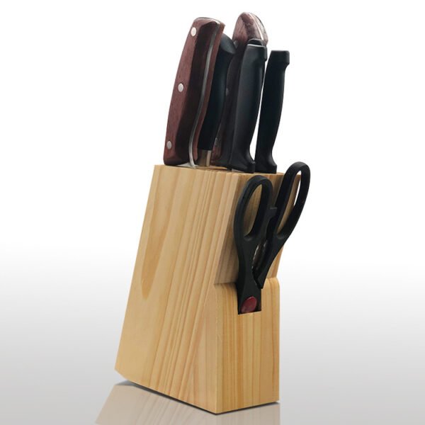 Bulk Wood Knife Organizer Laser Engraving Logo Factory Direct Wholesale Price (3)