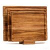 Wood Cutting Boards For Kitchen Meal Prep & Serving, Bamboo Cutting Board Set, Charcuterie Chopping Boards and Wooden Cutting Boards (1)
