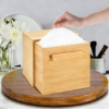 factory mass-produces Bamboo Boxes for Face Towels, Napkin Paper Storage Boxes, Clean Face Towel Holders (5)