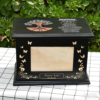 Wholesale Wooden Pet Urn with Photo Frame, Custom Engraved Tree of Life Dog Memorial Box, Bulk Pet Casket for Ashes, Factory Direct