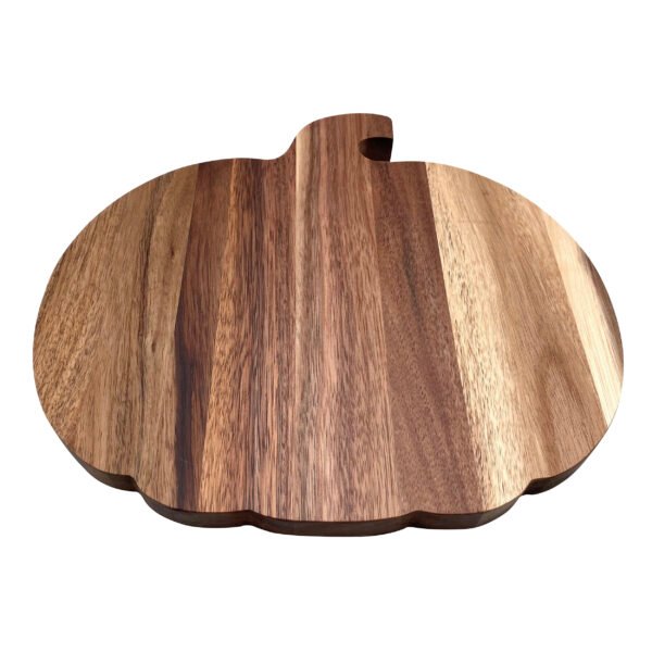 Custom Acacia Wood Pumpkin Shaped Cutting Board for Bulk Wholesale OEM